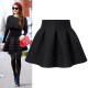 Space cotton high waist fluffy skirt 2025 autumn and winter new air cotton short skirt retro skirt A-line pleated umbrella skirt