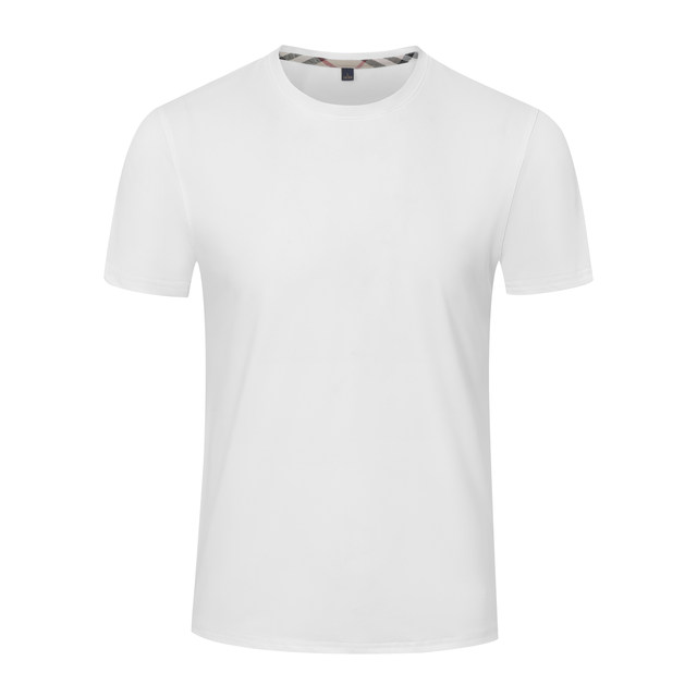 
Pure cotton short-sleeved T-shirt custom class uniform printing logo loose round neck large size advertising shirt DIY group party work clothes
