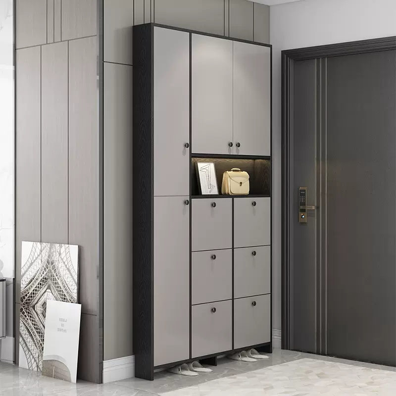 鞋柜家用门口玄关柜一体轻奢风简约现代小户型入户