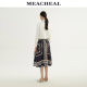 MEACHEAL Michelle Summer New Women's Clothing Yuna Garden Pattern Mulberry Silk Skirt A-line Skirt