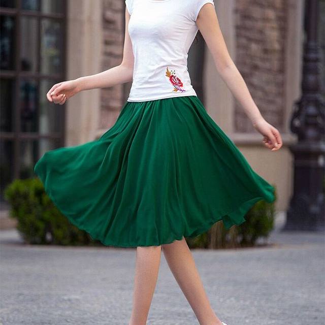 Summer skirt Children in summer, summer skirts, thin size umbrella skirt big skirt, short skirt, all -match A -line dancing skirt
