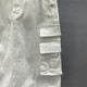 White work pocket denim skirt for women 2025 spring new high-waist loose slim A-line hip-pack long skirt