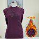 Mother's half turtleneck thickened velvet sweater middle-aged and elderly women's pullover solid color warm knitted sweater grandma top