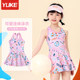 Children's swimsuits girls one-piece swimsuit 2025 new split girls mid-sized children training swimsuits