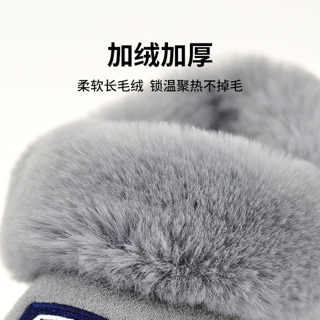 Pull back bag heel cotton slippers for men autumn and winter home use 2025 new thick-soled warm non-slip cotton shoes winter women