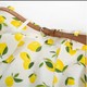 European and American retro large size lemon print irregular skirt Hong Kong style waist-hugging cute sweet big skirt