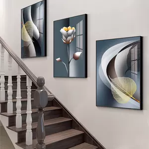 living room decorative painting modern light luxury simple hallway