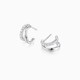 Catiro geometric double ring earrings for women 925 silver earrings niche design earrings new hot style light luxury high-end
