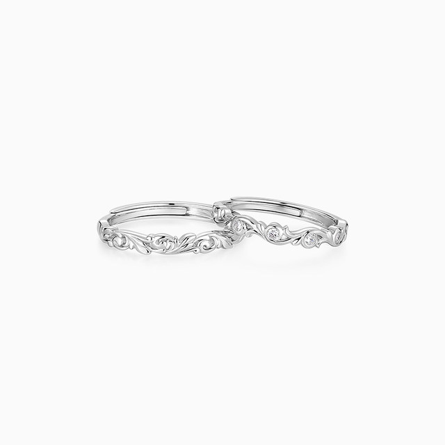 
Cartilo branch and vine dependence couple ring couple ring 929 silver circle anniversary gift for boyfriend and girlfriend