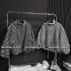 Stand-collar cardigan striped lamb velvet jacket loose and slim mid-length 2025 winter new top ins trendy