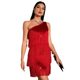 European and American Ali Sales Cross -border Pure Color Shoulder Sequenant Flows Wine Club Dress Party Skirt Mold Mold Mold Dress