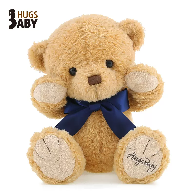 抱抱宝贝大号领结泰迪熊公仔抱抱熊毛绒玩具熊送
