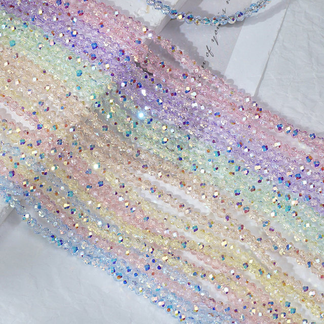 3mm fine imitation Shijia burst crystal beads DIY handmade accessories loose beads mobile chain bracelets pendant beads material