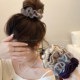 So soft and waxy to the point of foul~Autumn and winter knitted large intestine hair tie for women with ponytail head rope 2025 new high-end hair rope rubber band