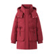Middle-aged mother winter style down jacket 2025 new red mid-length cotton coat middle-aged and elderly women's jacket