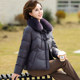 Small mother's winter short wash-free leather down jacket winter new middle-aged and elderly women's warm thickened jacket