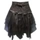 European Station 2025 summer new fashion mesh splicing high waist washing to make you look slim and versatile denim skirt skirt for women