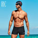 BE Fan De'an fashion boxer swimming trunks men's anti-embarrassing quick-drying vacation professional training swimming trunks fashion shorts