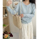 Spring and summer mohair knitted cardigan jacket women's 2025 new design sweet top long sleeve sunscreen shirt