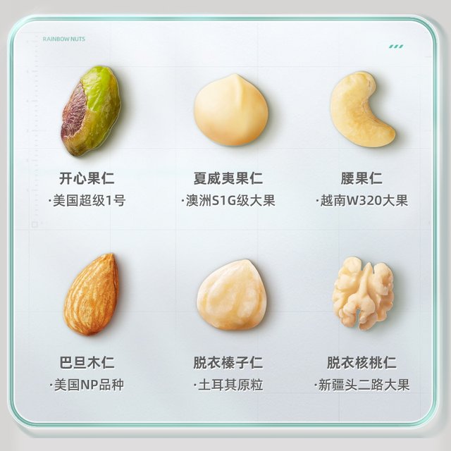 Tianhong Brand Daily Nut Mixed Nuts Combination Gifts Healthy Foods and Snacks Gift Packs of Dried Fruits