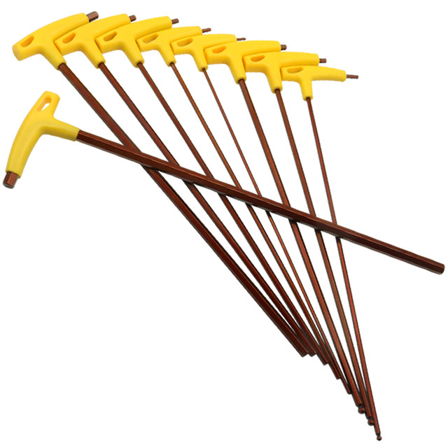Hexagonal wrench set single T-shaped hexagonal screwdriver tool extended inner hexagonal hexagonal metric 6mm