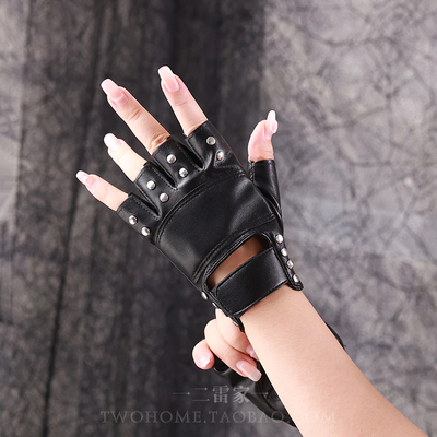 taobao agent Sexy ring, metal polyurethane gloves, punk style