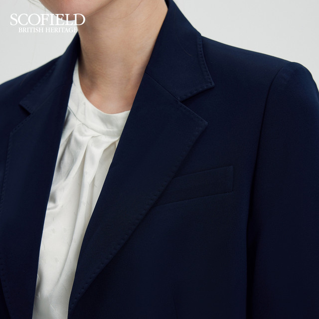 Scofield women's casual lapel commuter waist jacket simple business suit spring suit