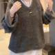 Large size cotton embroidered jacquard sleeveless vest for women 2025 early spring fat mm loose bottoming layered bottoming shirt top