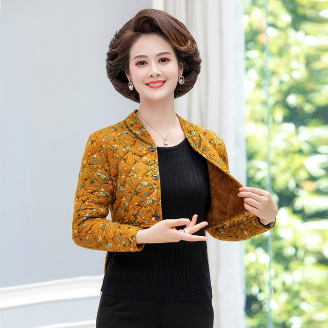 Middle-aged and elderly women's autumn back protection short-sleeved shoulder protection winter plus velvet thickened velvet cold waist protection mother's clothing warm vest