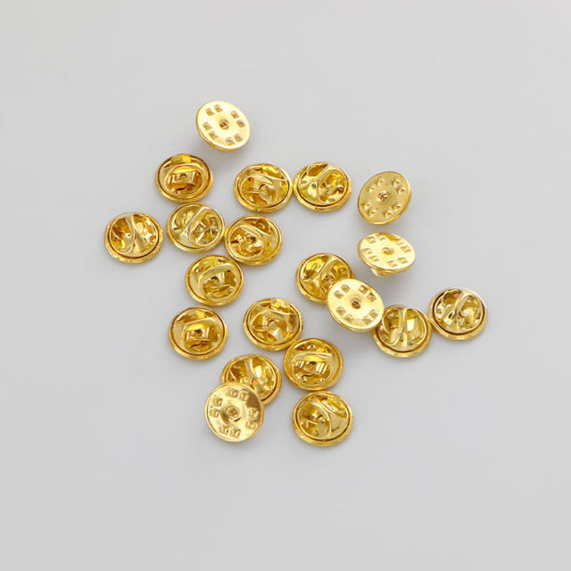 Universal alloy brooch butterfly buckle badge spare button pin buckle spike horse needle base back buckle spare button