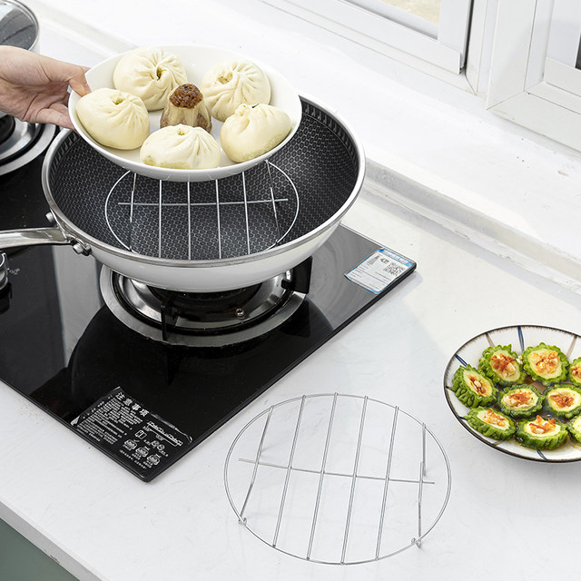 Stainless Steel Rice Rack Kitchen supplies steaming rack stainless steel steaming vegetable rack ...