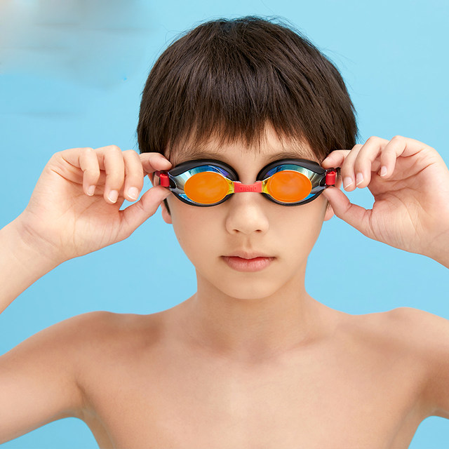 Imported arena children's swimming goggles for boys and girls professional training waterproof and anti-fog high-definition competitive swimming glasses equipment