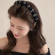 South Korea's Dongdaemun, the same organza crystal toothed wavy hairband for women, versatile high-ceiling face wash headband hairpin