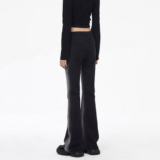 Slimming jeans for women 2025 autumn and winter new large size fat girl mm high waist slim straight stretch stretch trousers