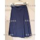 MAXCO Italian Purchase 2025 Spring and Summer Commuter Solid Color Pleated Pocket Skirt EGEO