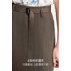 AMII2024 autumn new elegant commuting with waist band double -song yarn pits striped knitted skirt skirt women's long skirt
