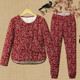 2025 winter new cotton jacket for middle-aged and elderly women's mothers wear plus velvet thickened warm floral cotton coat and cotton pants two-piece set