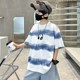 Boys summer thin short-sleeved T-shirt 2025 new children's summer wear street frying half-sleeved pure cotton T-shirt handsome boy t-shirt