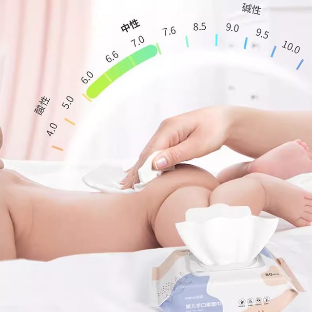 Extra thick baby wipes with cover pearl pattern wipes for newborns special price for adult household wet tissues