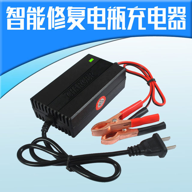Motorcycle battery 12V clip charger 12v car battery repair charger dry water pedal universal type