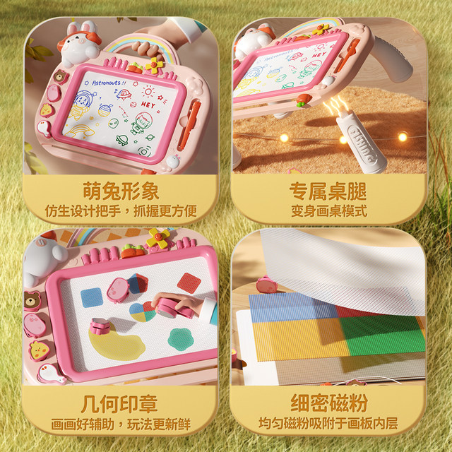 Children's drawing board, household toddler magnetic writing board, erasable and erasable baby drawing, graffiti, coloring and painting toys