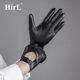 Genuine leather gloves men's touch screen thin outdoor cycling driving driving non-slip short sheepskin gloves men's bare leather tight hands