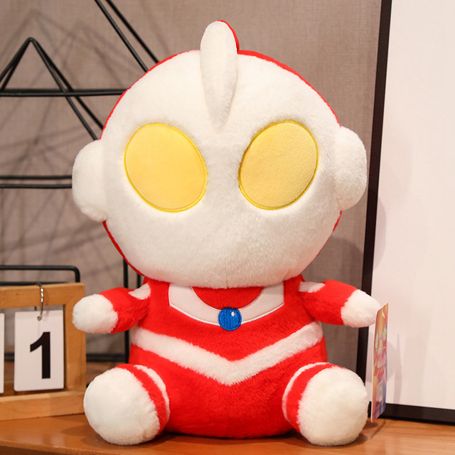 Genuine first generation Ultraman plush toy Tyro doll Seven doll rag doll boy sleeping birthday gift