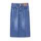 Straight denim skirt for women in spring and autumn new style small person light color high waist slim a-line skirt versatile midi skirt