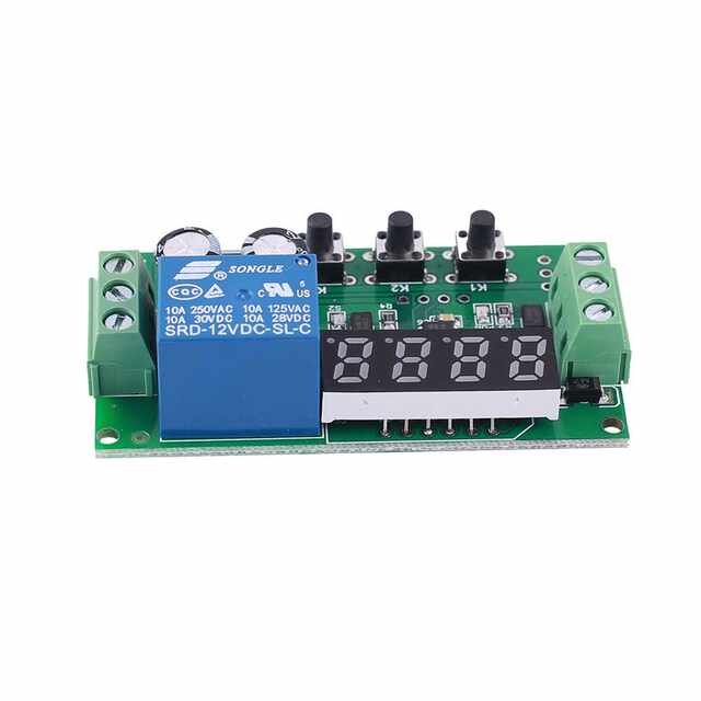 DC 12V Pulse Counter High Level Trigger Relay Module 0-10KHz