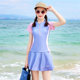 Xtep Girls Swimsuit 2025 New Style Middle School Girls Students Junior High School Students Conservative Split Skirt Children's Clothing