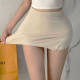 Designed with slit high waist and elastic hip-covering miniskirt, summer light-climbing waist-lifting hip-relief A-line versatile skirt pants
