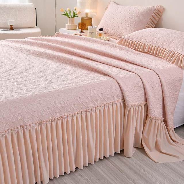 
Summer Ice Doudou mat, Category A, maternal and infant grade, 2025 new machine washable, air-conditioned soft mat, bed skirt, three-piece set