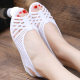 Sandals Women's Summer Casual Fashion Middle-aged and Elderly Mothers Retro Casual Plastic Shoes Flat Sole Anti-Slip Fish Mouth Shoes
