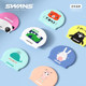 swans children's swimming cap for boys and girls that does not strangle their heads, professional long hair waterproof printed silicone ear protection baby swimming cap